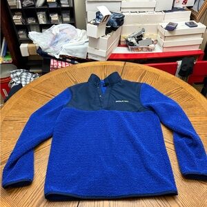 Under Armour Men's Blue Golftec 1/4 Button Fleece Pullover